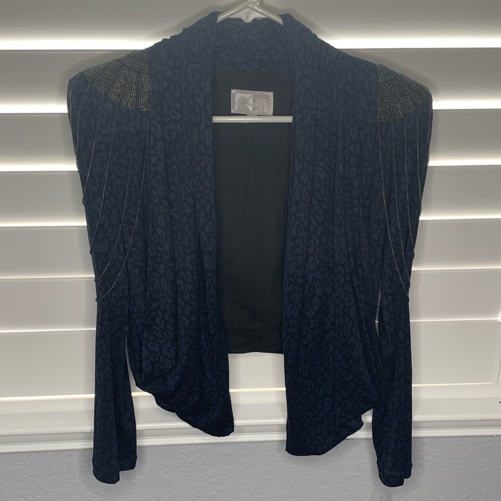 VINTAGE leopard print cardigan